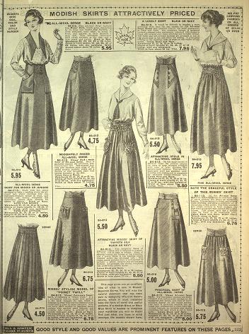 Late 1910s-Early 1920s Cotton Sport Skirt