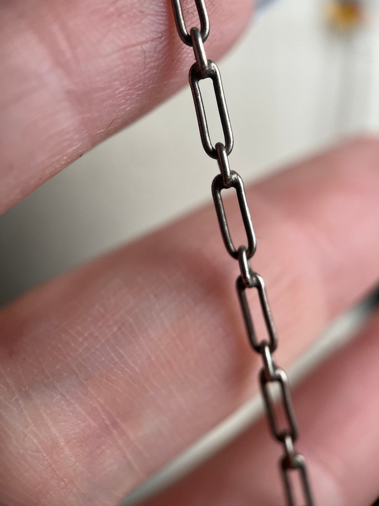 c. 1920s Silver Long Guard Chain