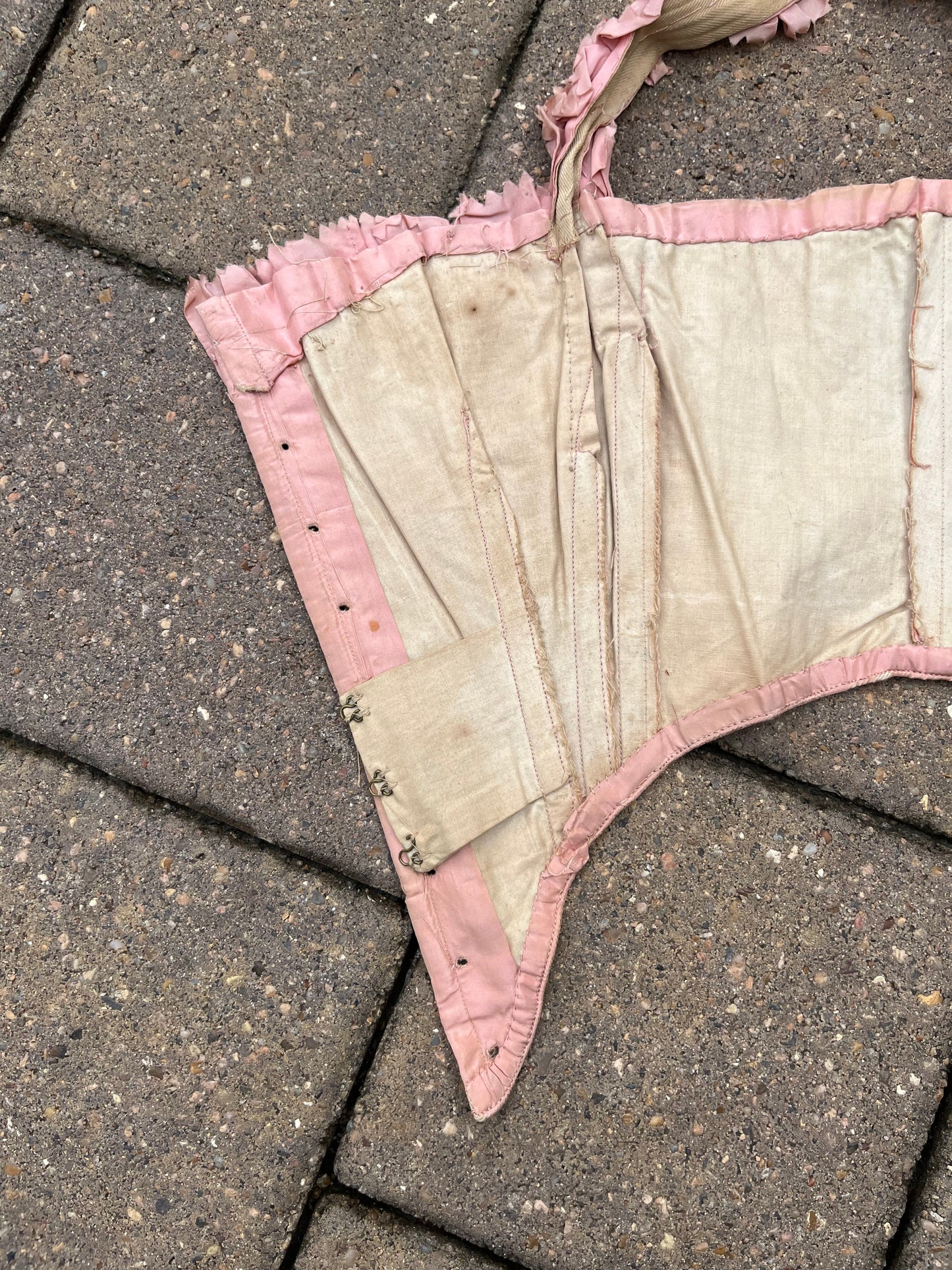 c. 1850s-1860s Pink Swiss Waist