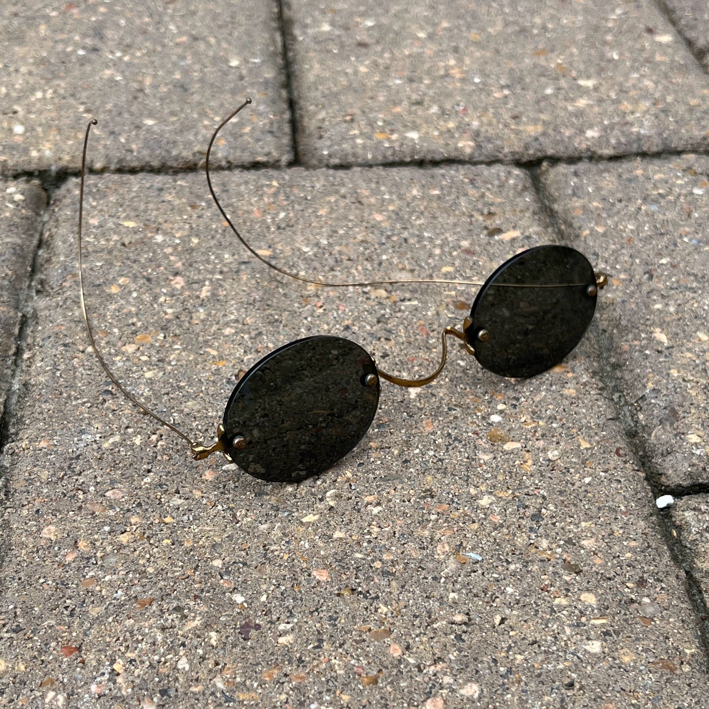 c. 1890s-1900s Smoked Lens Glasses