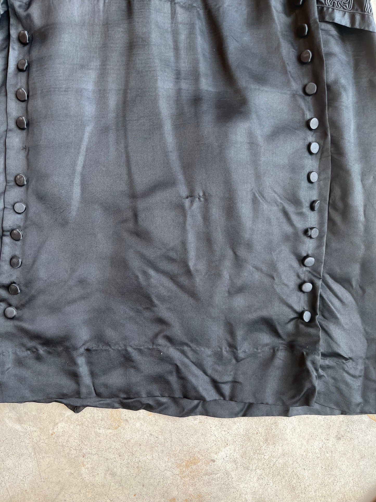 c. 19-Teens Black Silk Dress | Study + Display