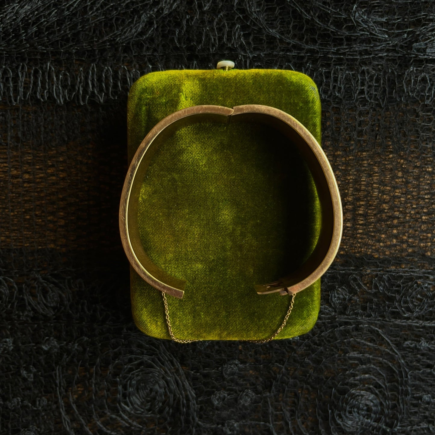 c. 1880s 14k Gold Hinged Cuff Bracelet