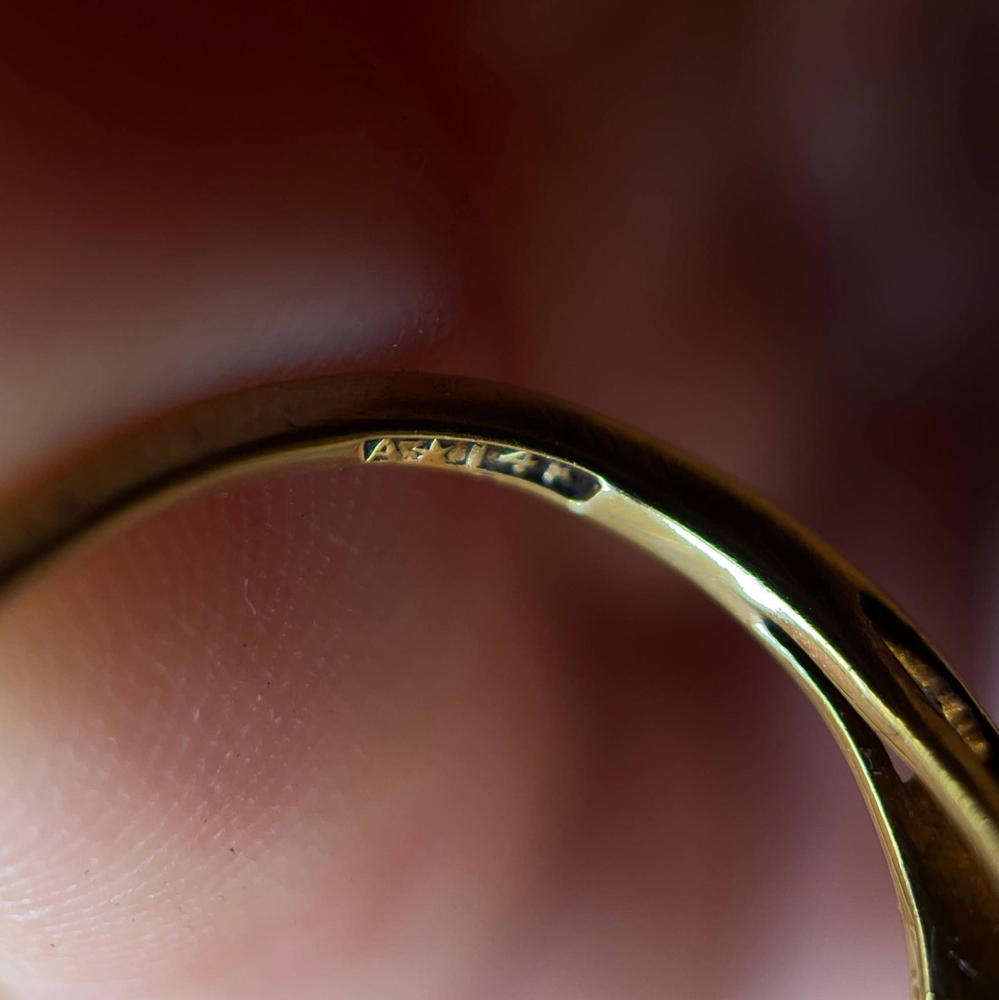 c. 1930s 14k Gold Signet Ring "RSB"