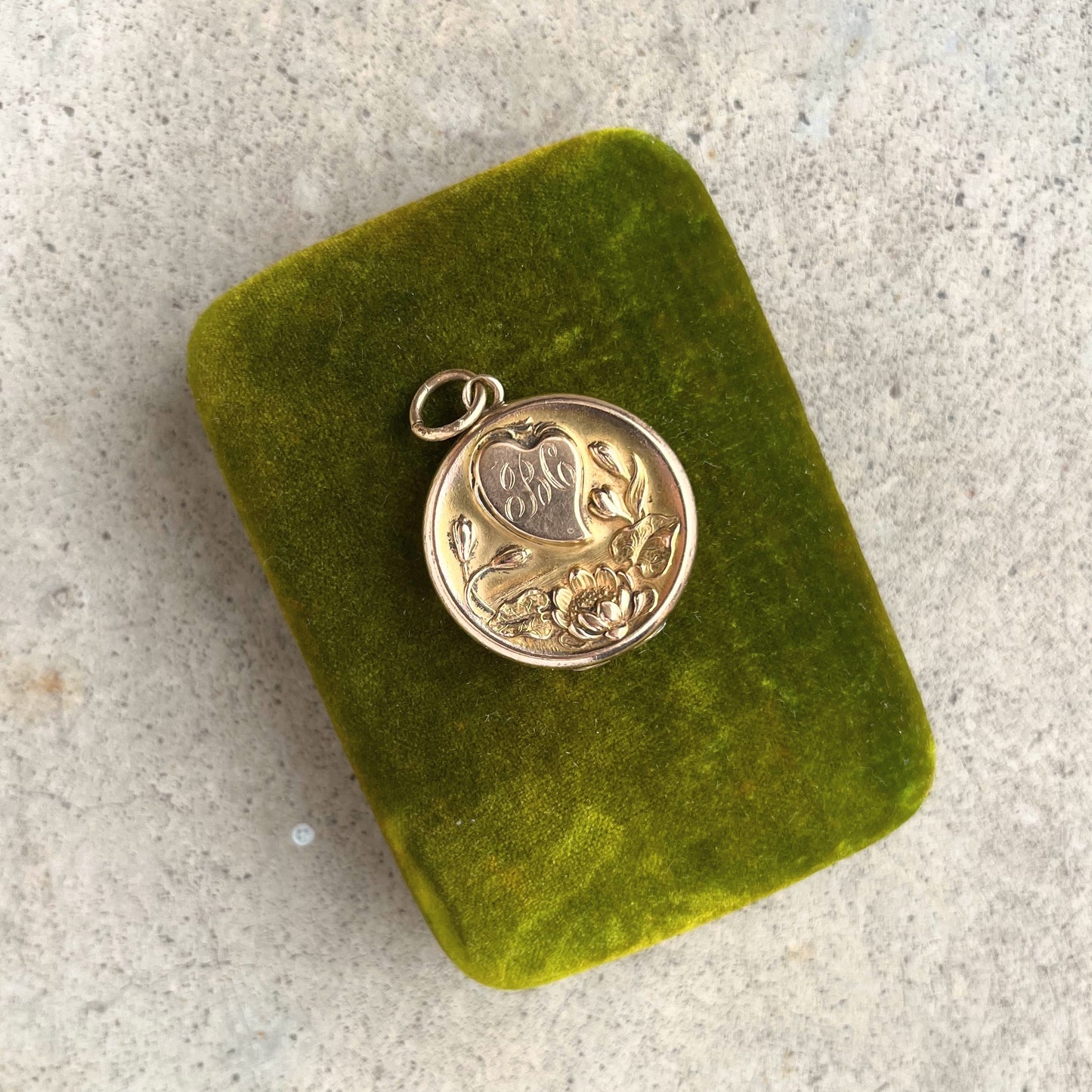 c. 1900s Witch's Heart Art Nouveau Locket