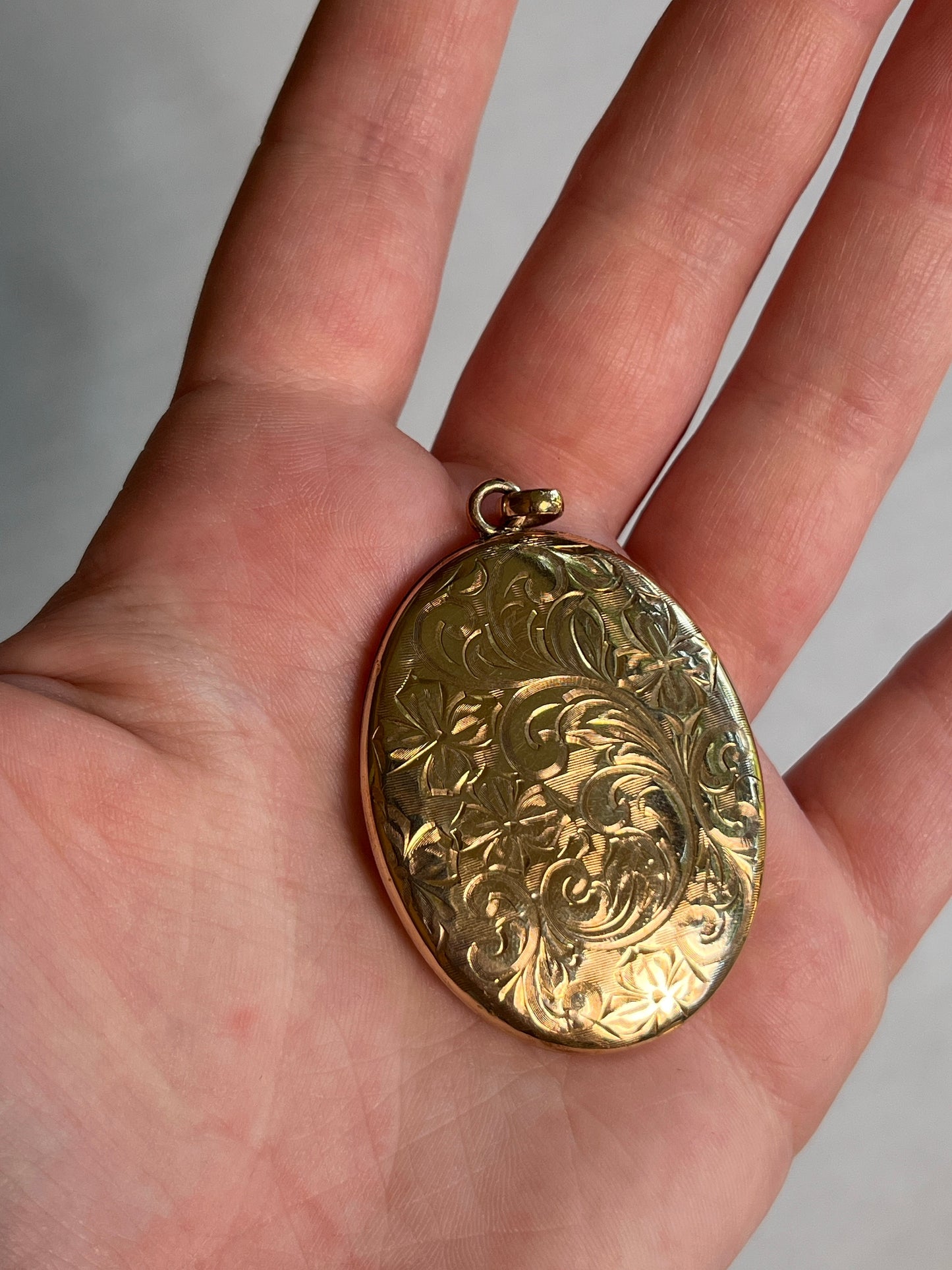 c. 1900s Gold Filled Three Photo Locket