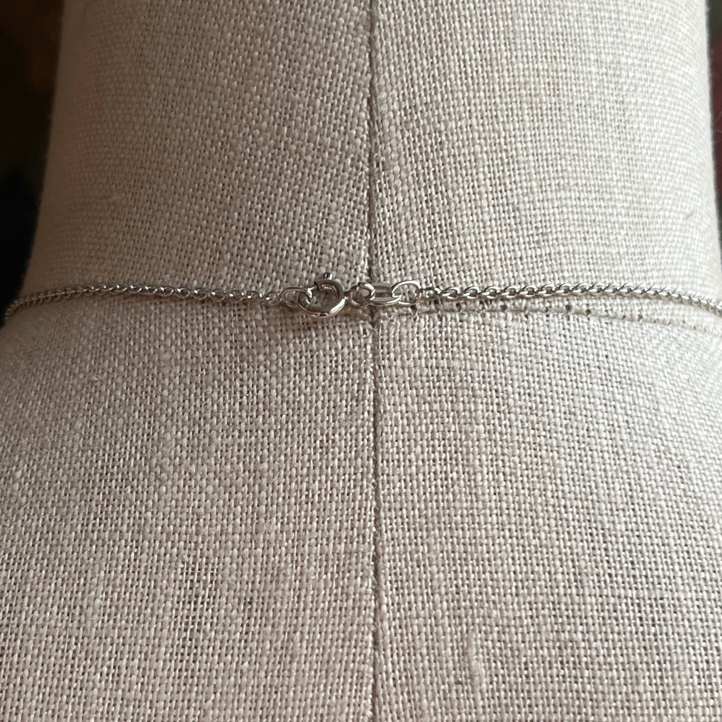 Art Deco Sterling Silver Perfume Bottle Necklace | 20" Chain