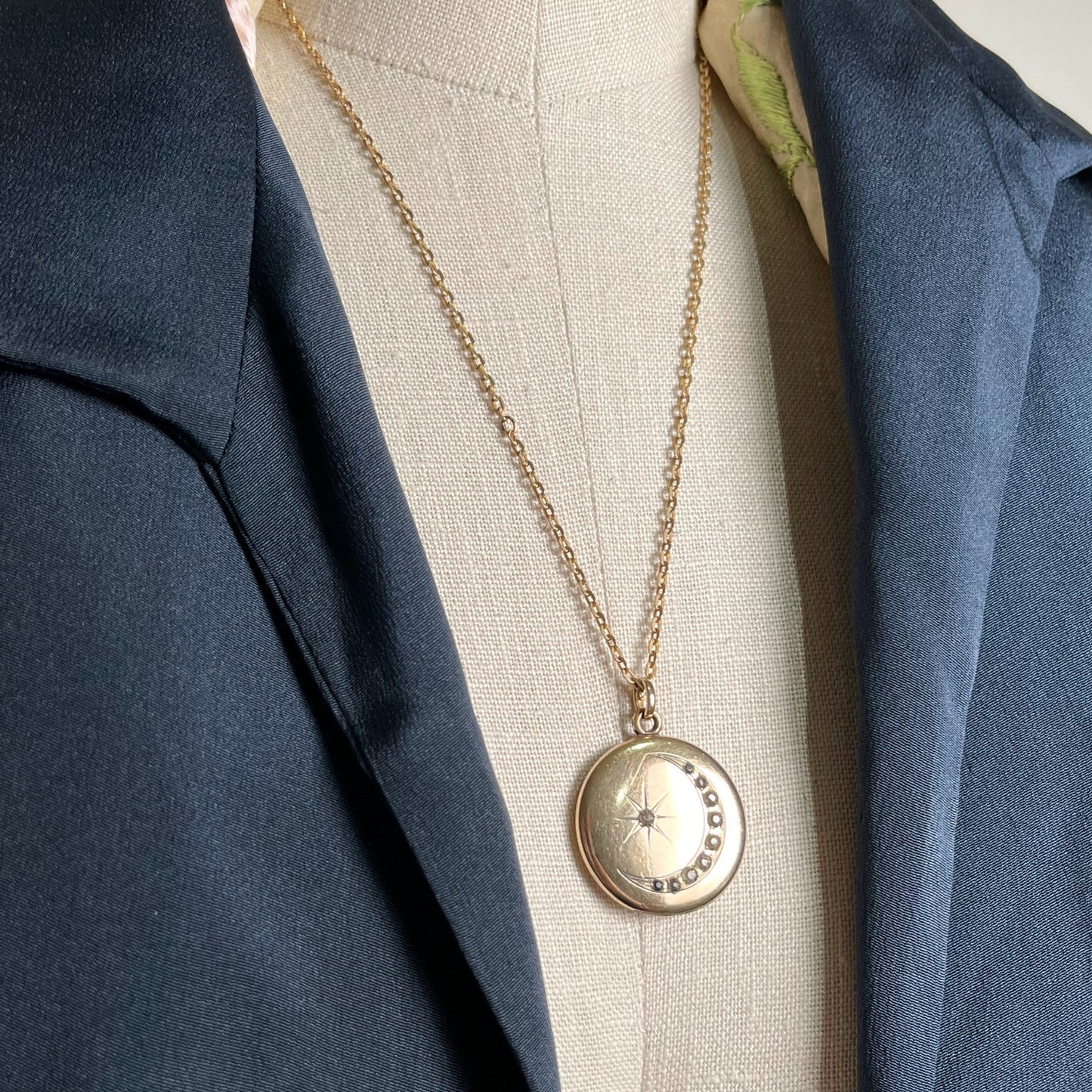 RESERVED | c. 1900s-1910s Gold Filled Celestial Locket