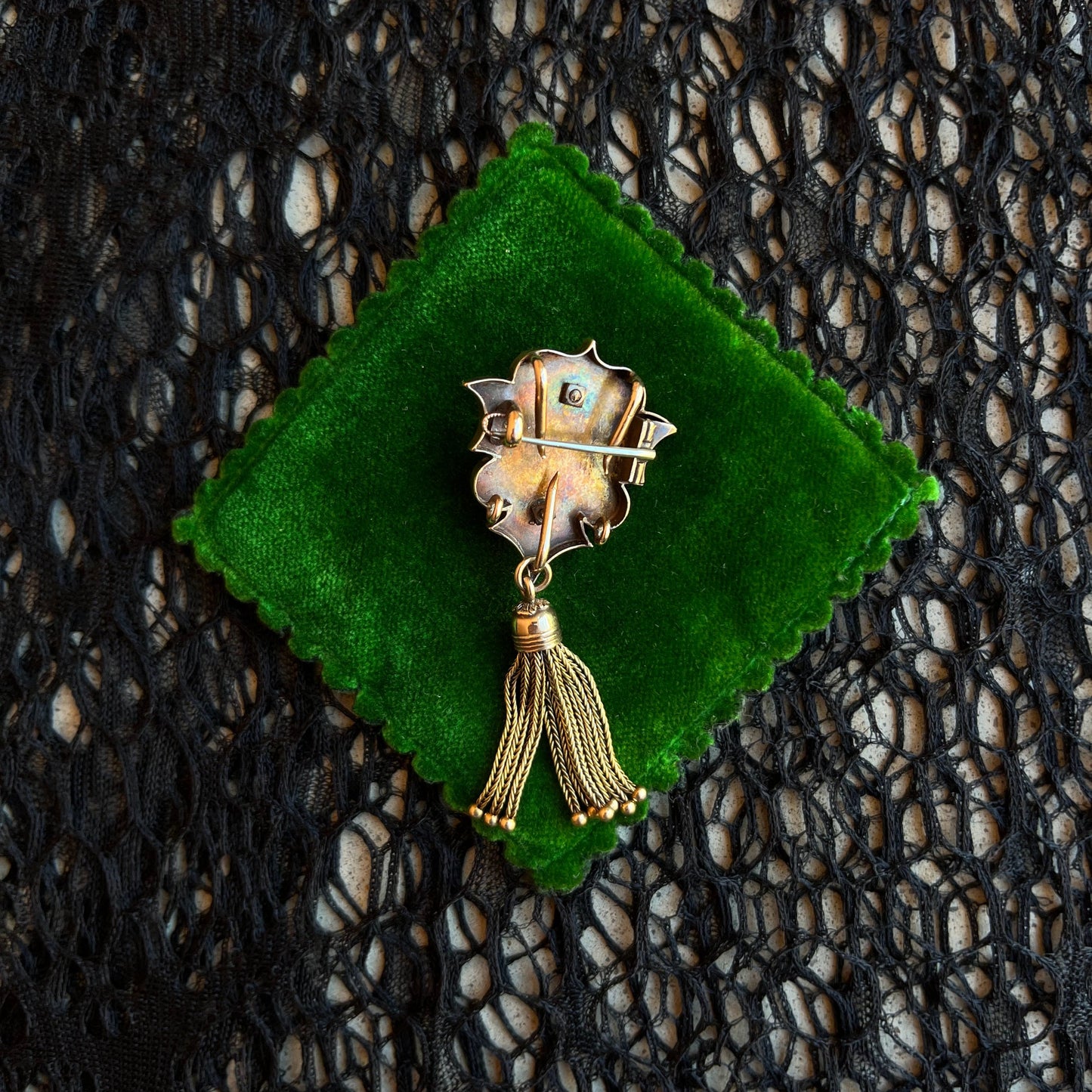 RESERVED for Jen | c. 1870s 14k Gold Hardstone Cameo Brooch + Pendant