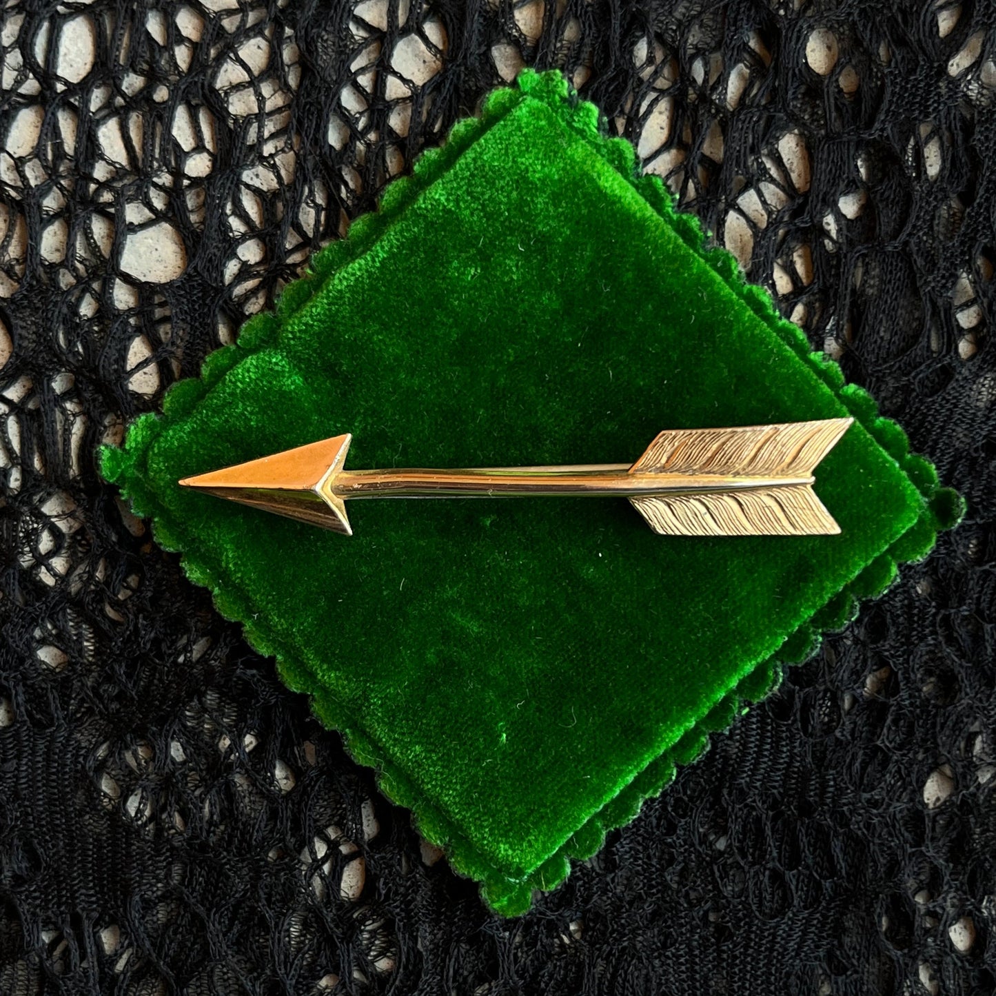 Late 19th c. Gold Filled Arrow Brooch