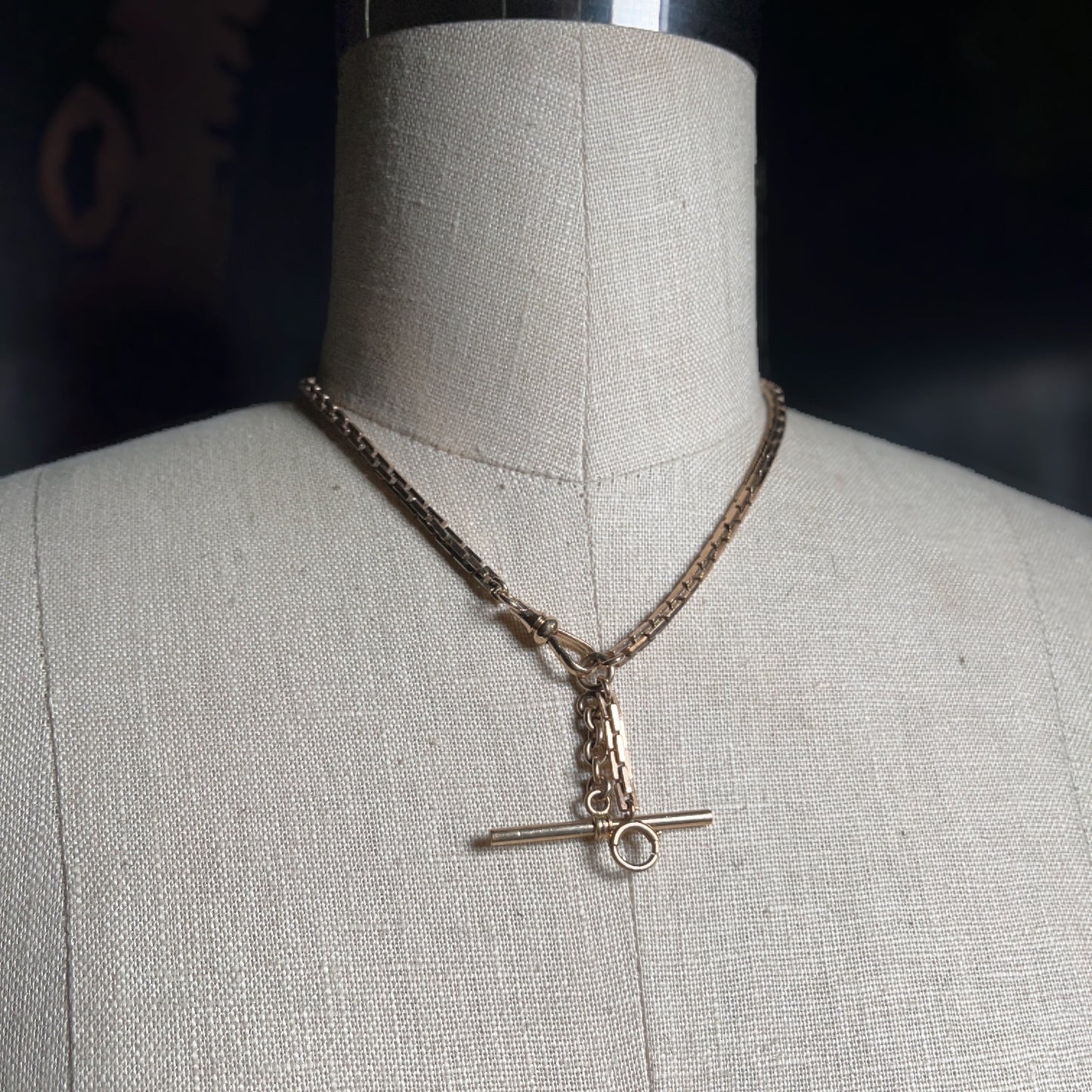 c. 1890s - 1900s Heavy Gold Filled Watch Chain