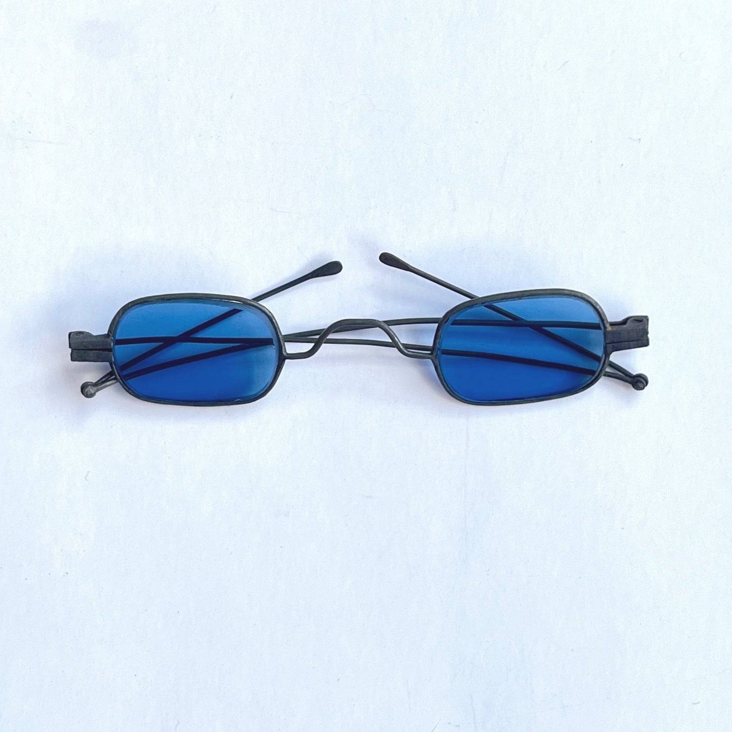 19th c. Blue Tinted Eyeglasses