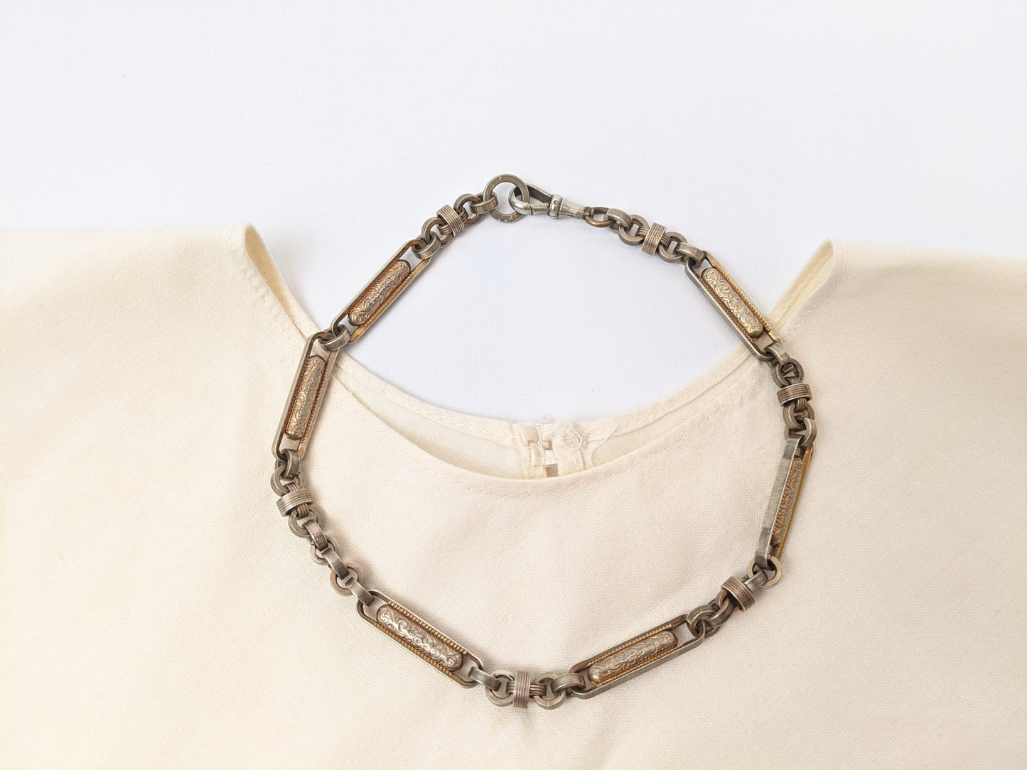Antique Chunky Watch Chain or Choker Necklace