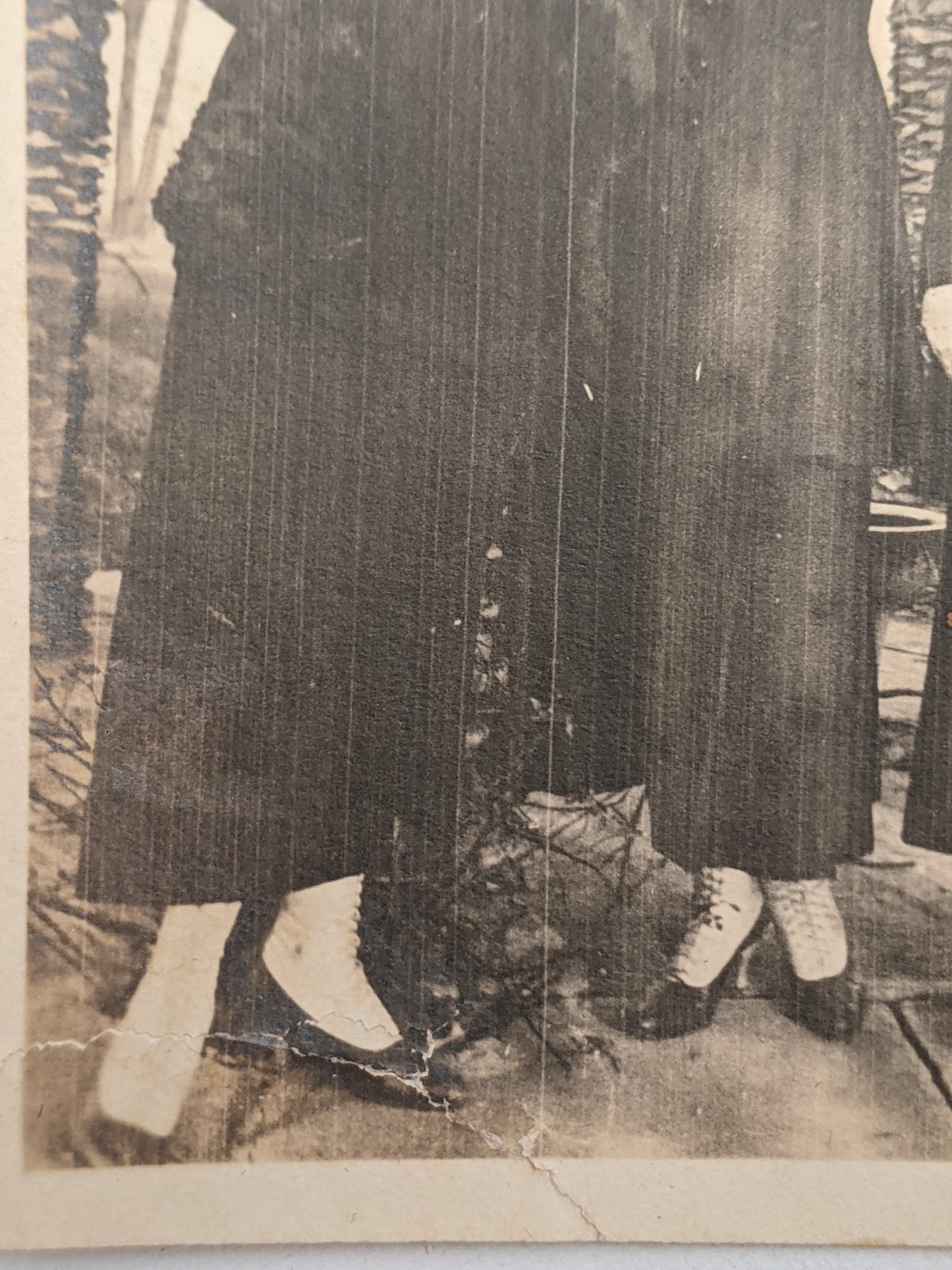 1910s Black and White Boots | Approx Sz 7.5