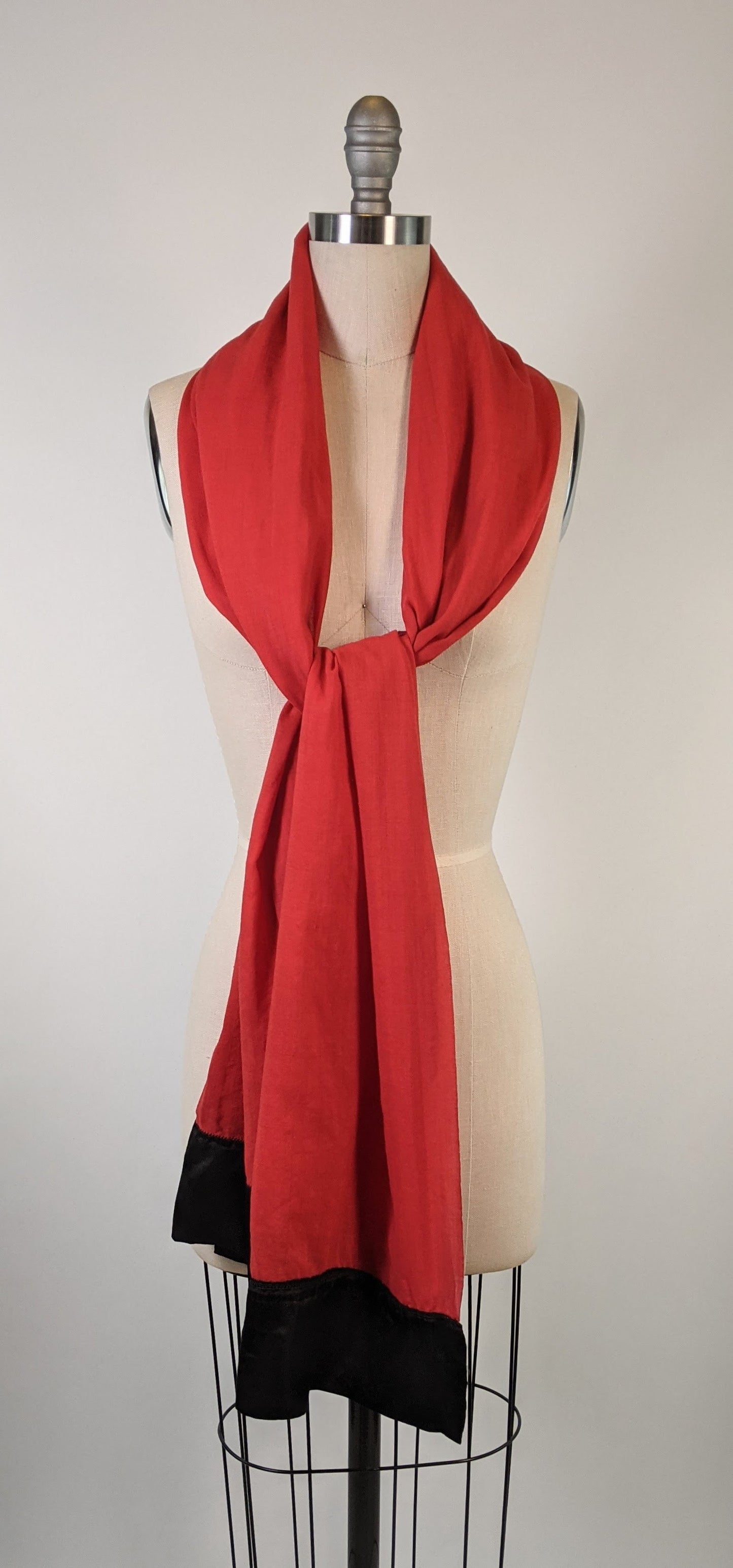 1910s-1920s Wool + Silk Scarf