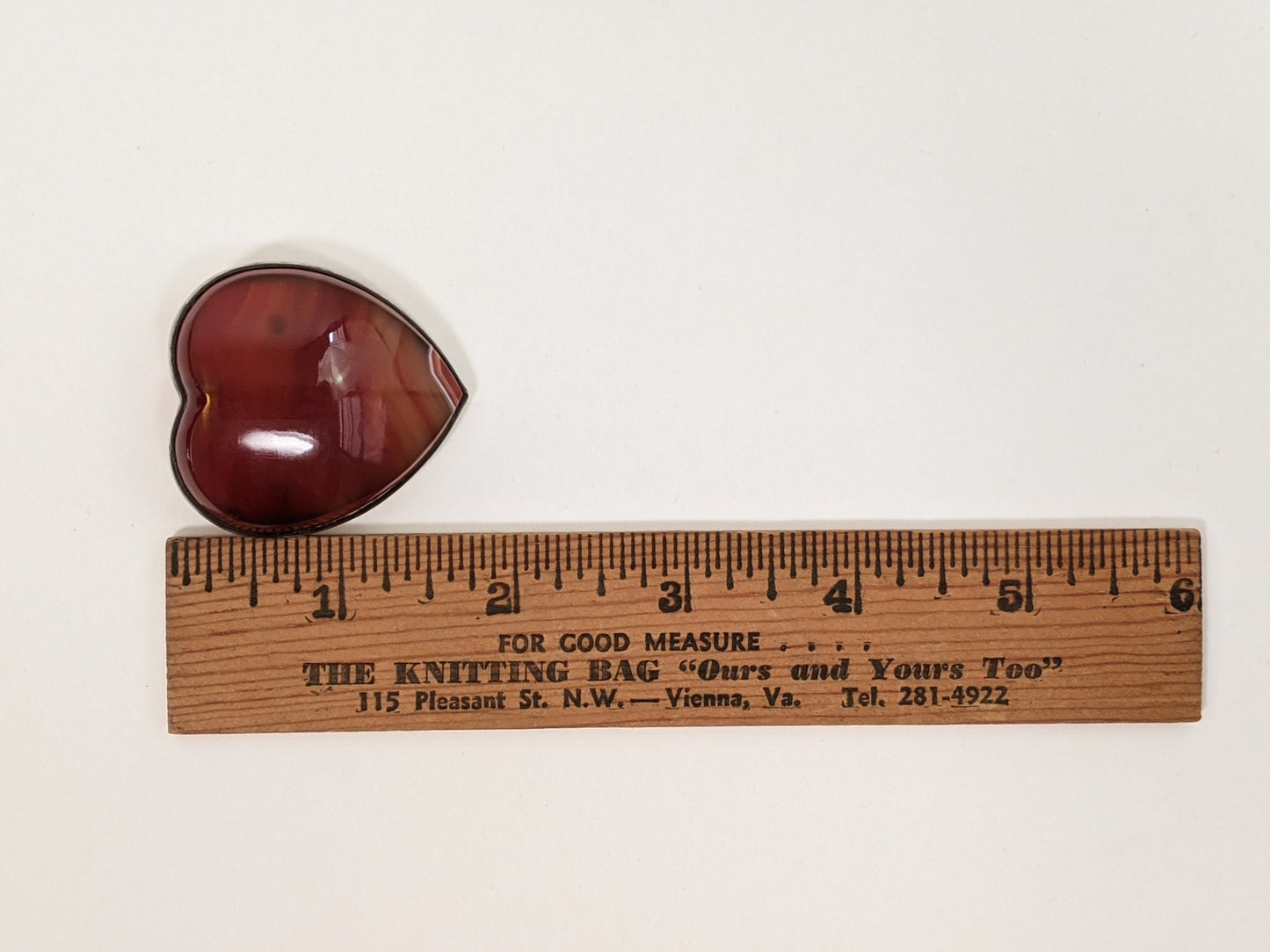 19th C Scottish Carnelian Agate Heart Brooch