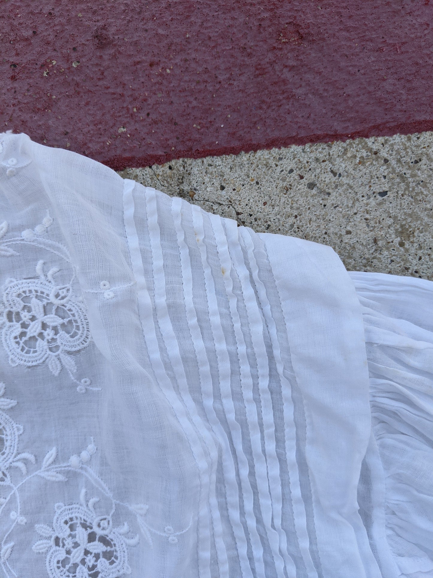 1900s White Lace Shirtwaist