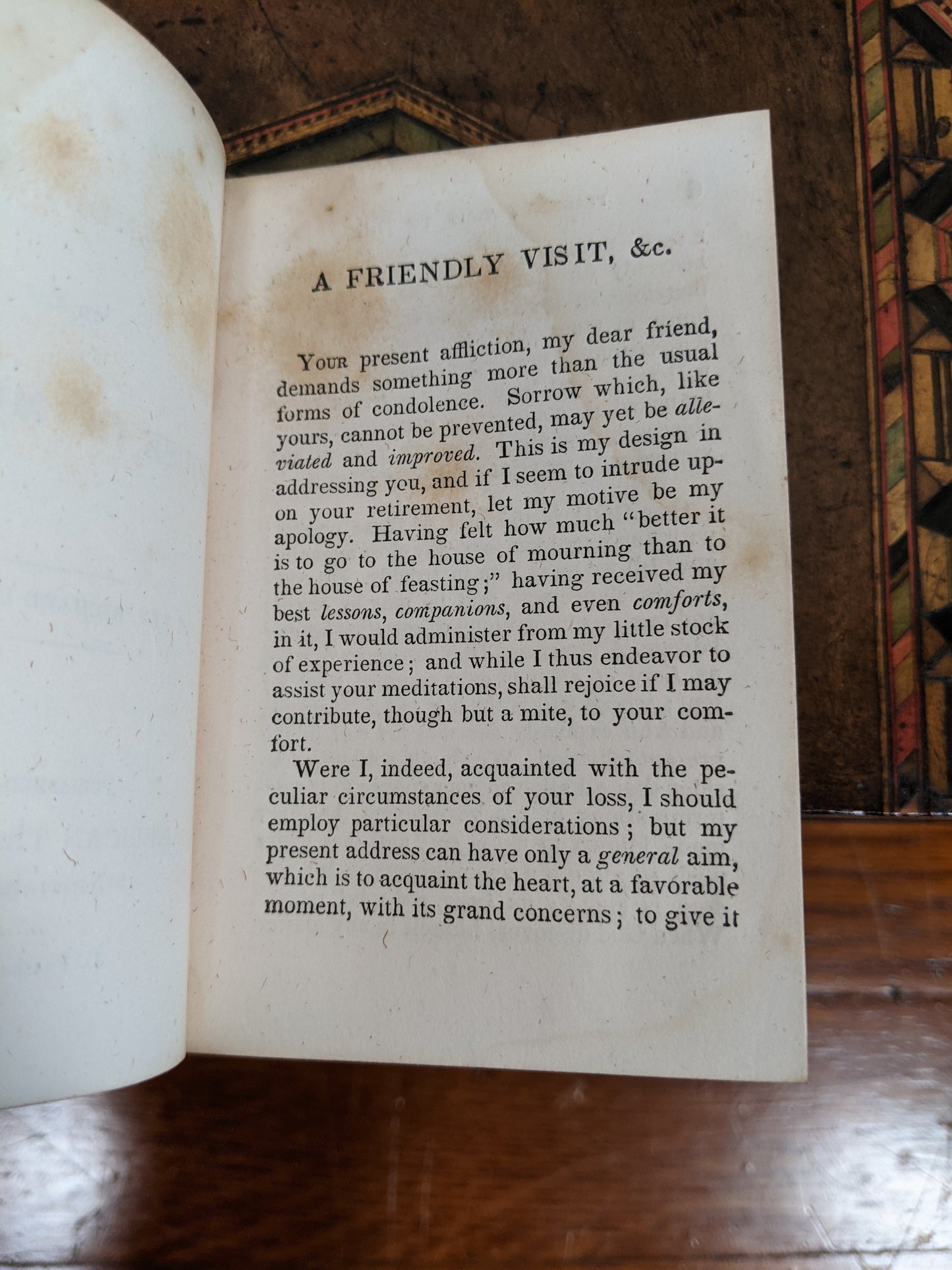 Gift For Mourners 19th Century Book + Lock of Hair