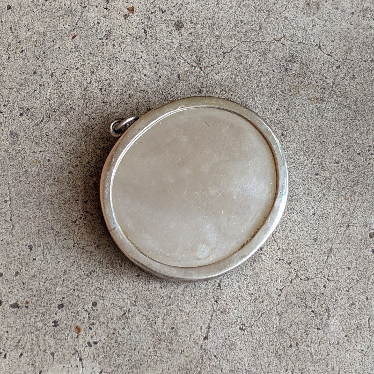 Early 19th c. Rock Crystal Silver Pendant