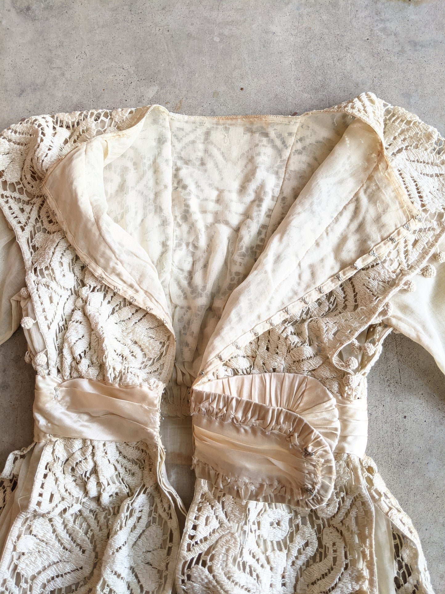 Early 1910s Crochet Lace Dress