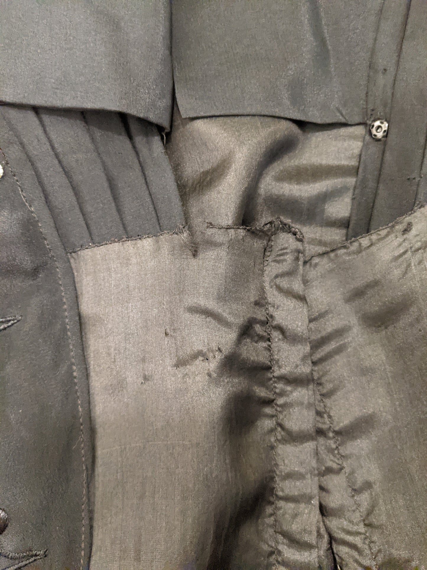 RESERVED | 1910s Black Silk Dress