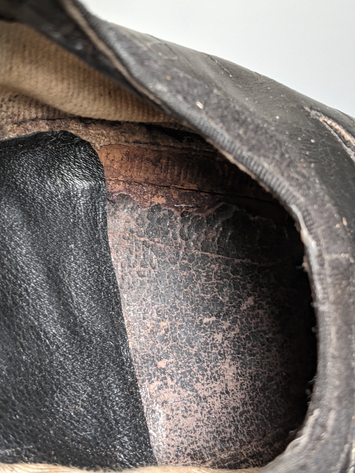 c. 1910s-1920s Black Suede Heels | Approx Sz 8