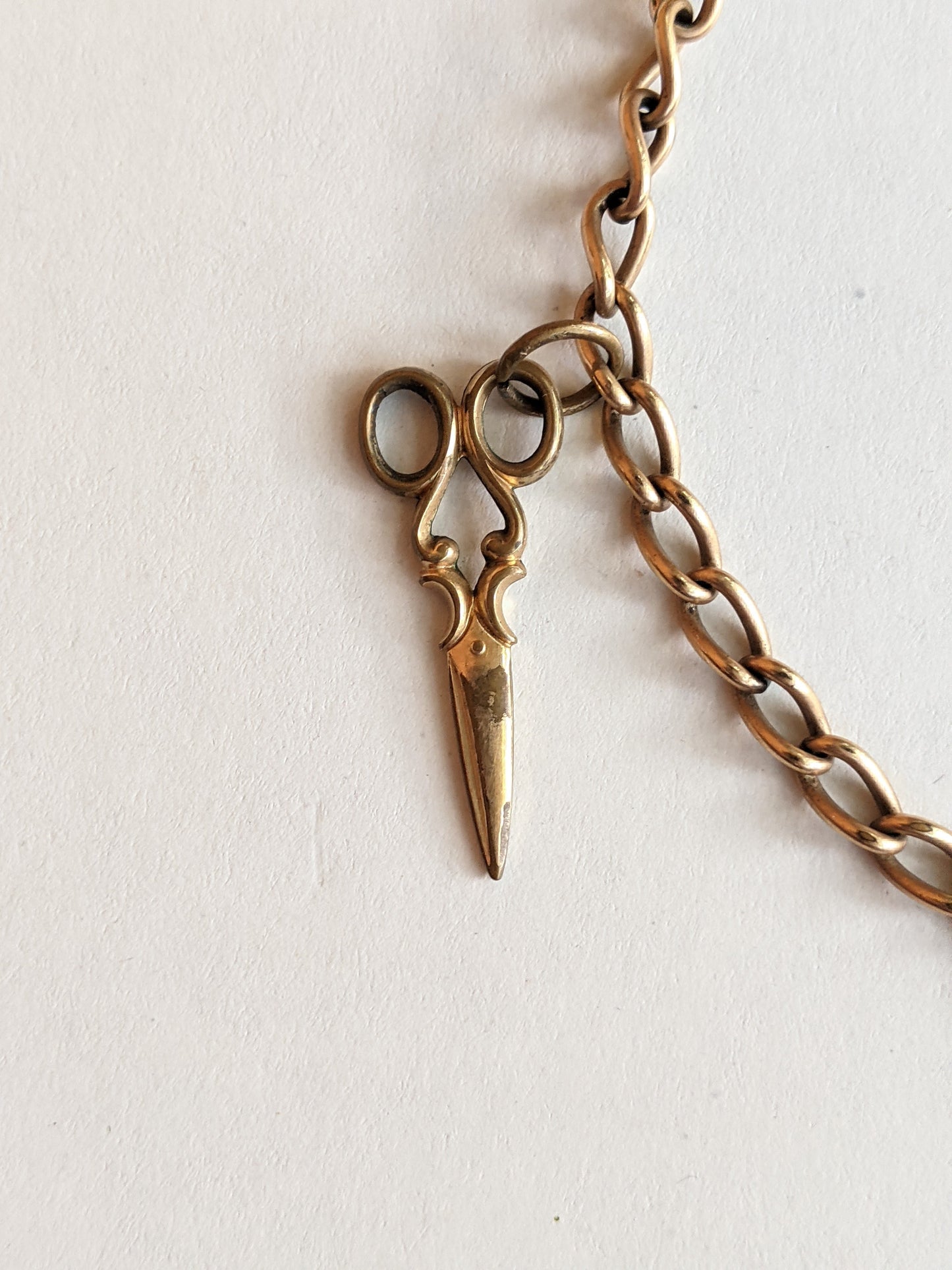 Gold Filled Charm Bracelet | Boot, Scissors, Key