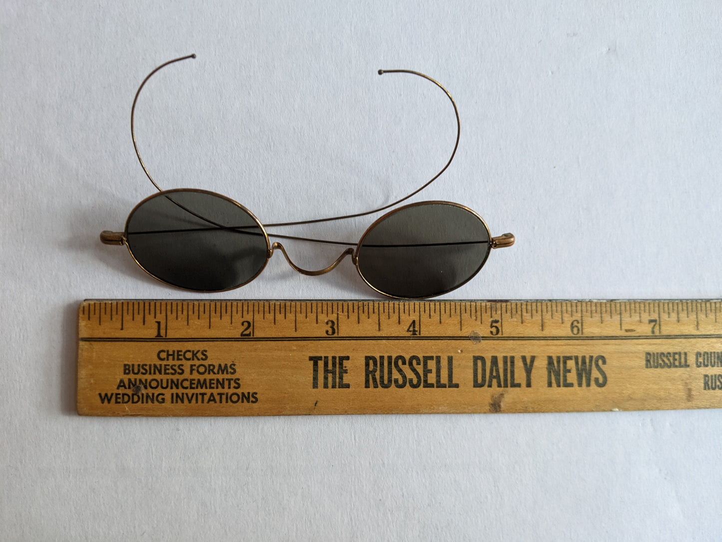 Late 19th c. Tinted Glasses | Gold Tone Frames