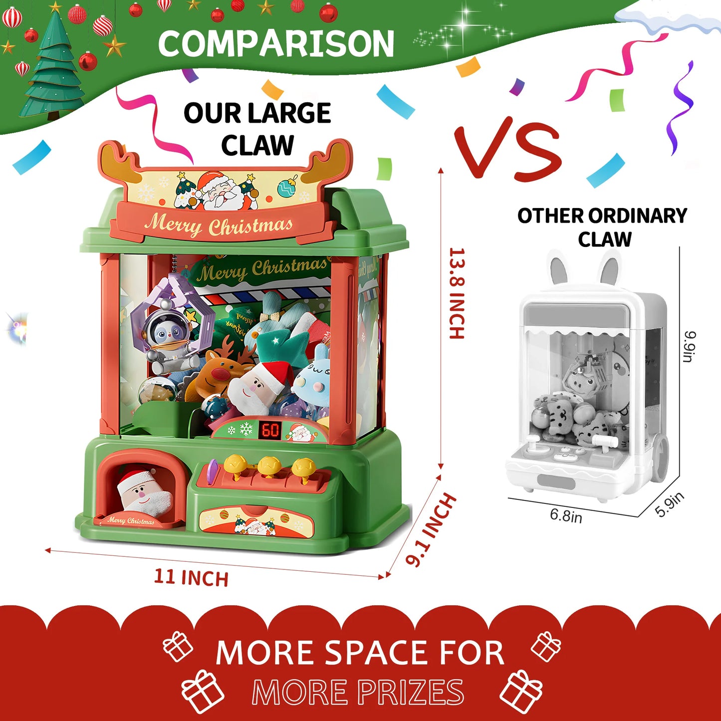Claw Machine for Kids Mini Vending Machines Arcade Claw Game Prizes ToThe Plug