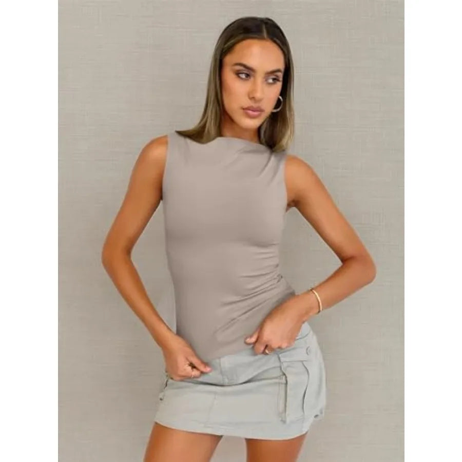 Trendy Queen Women Going Out Summer Tank Tops Spring Casual Basic CuteThe Plug