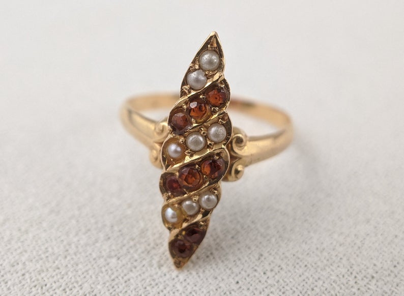 Victorian 10k Gold Ring | Size 7.25