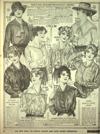 Late 1910s-Early 1920s Cotton Blouse