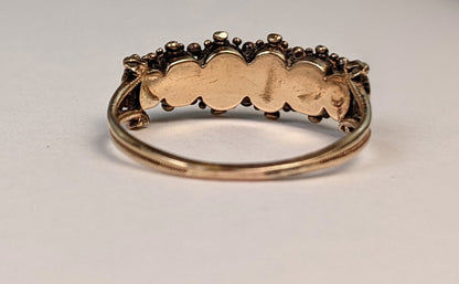 Georgian Acrostic Gold Ring