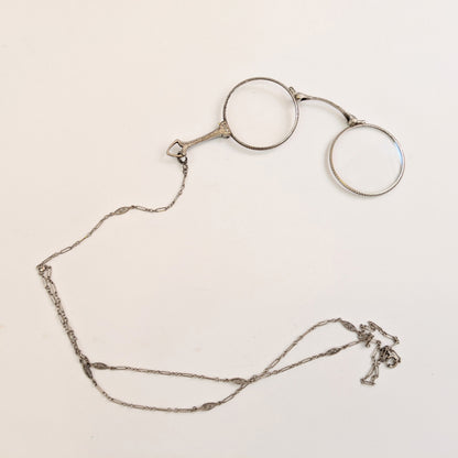 Art Deco Sterling Silver Folding Lorgnette