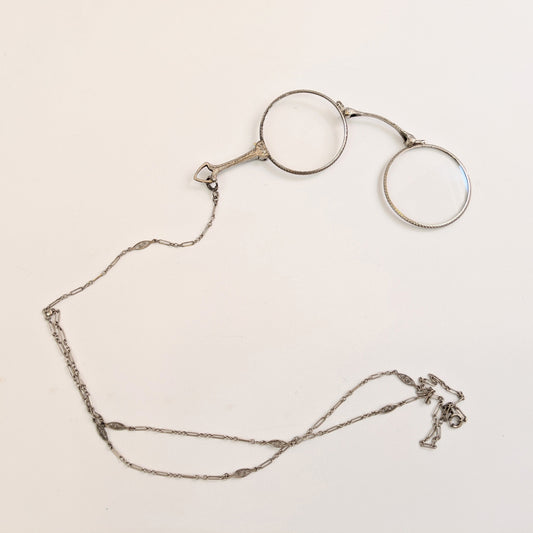 Art Deco Sterling Silver Folding Lorgnette