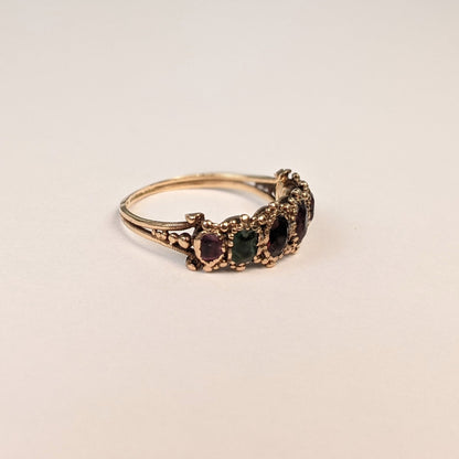 Georgian Acrostic Gold Ring