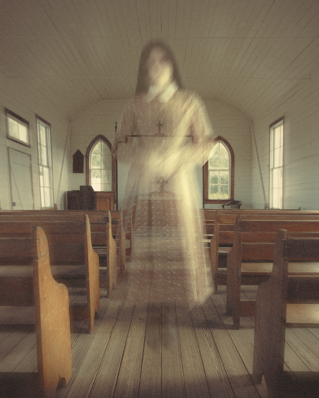 1880s Cotton Workwear Dress