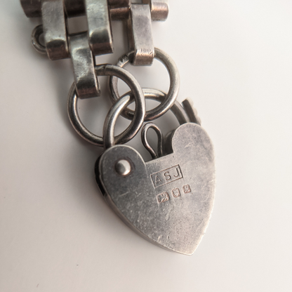Victorian Revival Sterling Silver Gate Bracelet