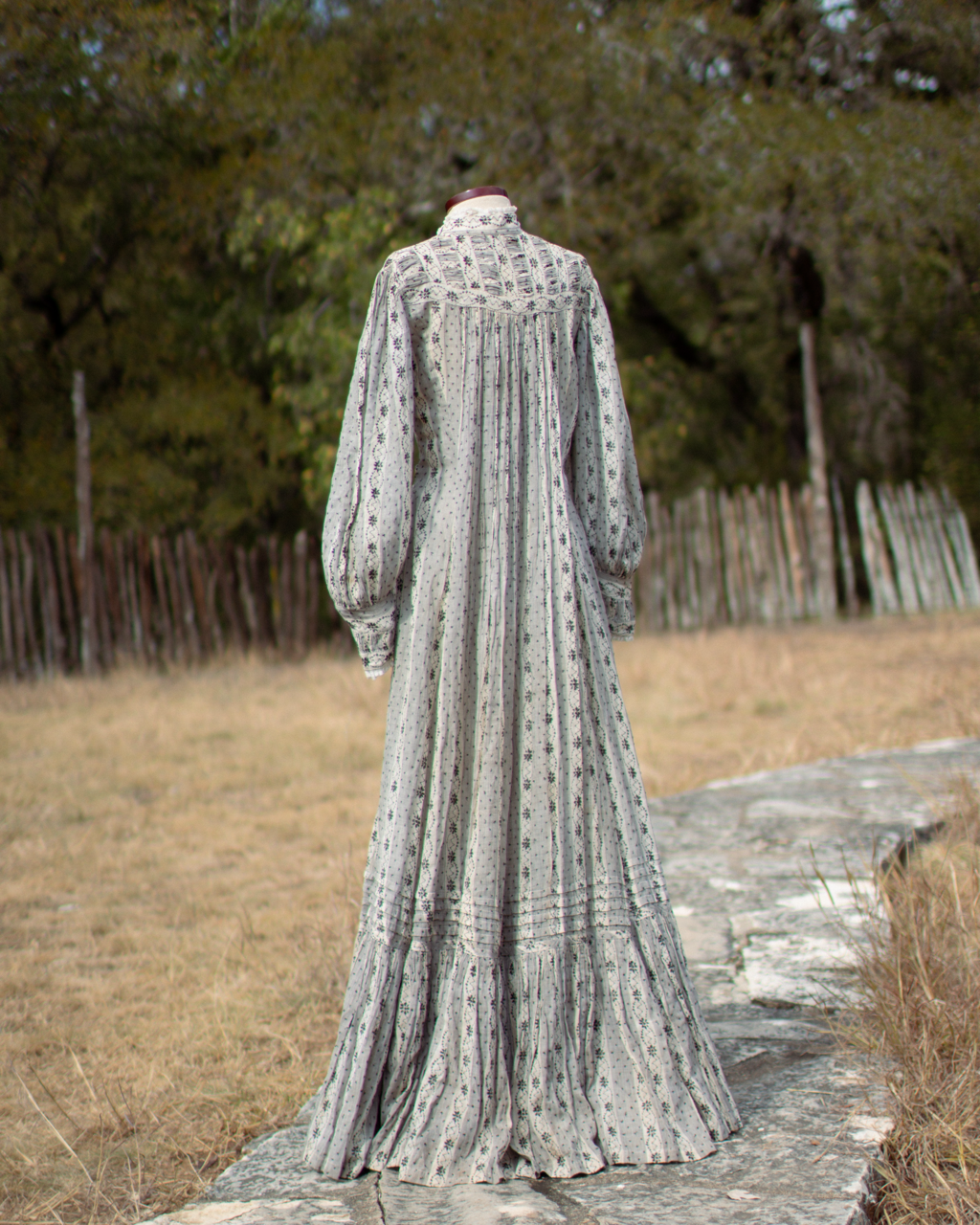 c. 1900s Cotton Wrapper Dress