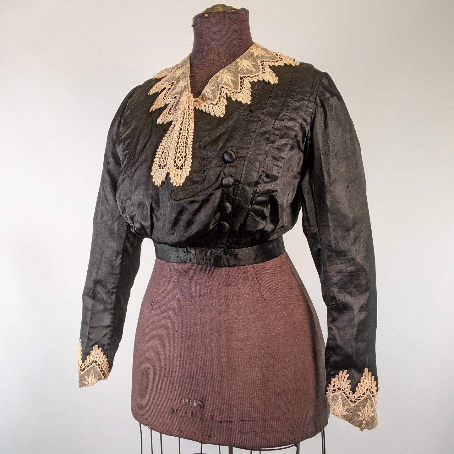 1910s Silk + Lace Blouse