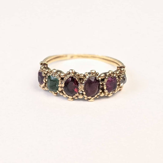 Georgian Acrostic Gold Ring