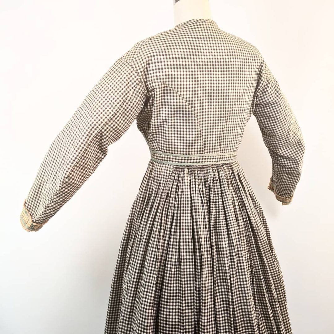 1860s Gingham Dress