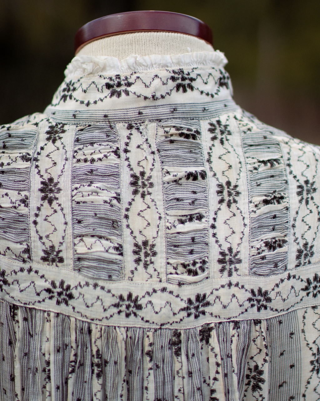 c. 1900s Cotton Wrapper Dress