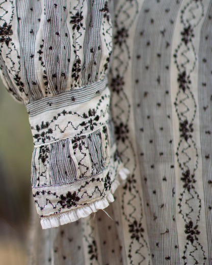 c. 1900s Cotton Wrapper Dress
