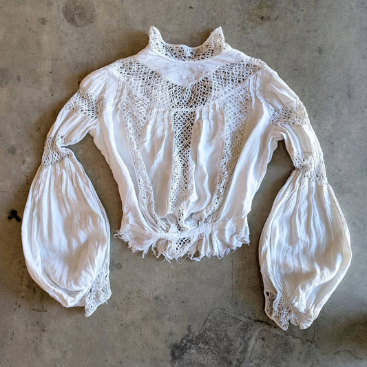1900s Linen Shirtwaist | As Is