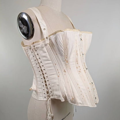 Side Lacing Maternity Corset C. 1890s
