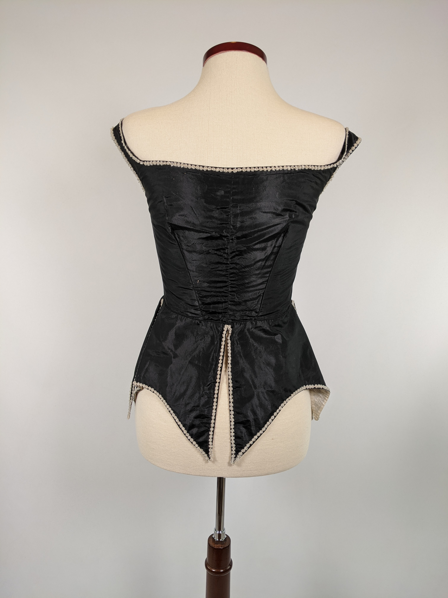 1860s Swiss Waist or Corsage | Button Closures