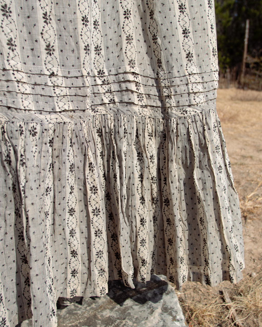c. 1900s Cotton Wrapper Dress