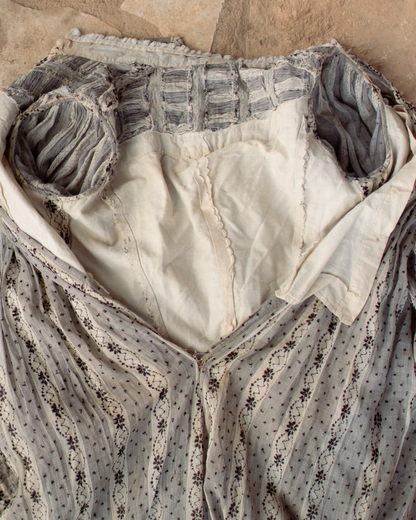 c. 1900s Cotton Wrapper Dress