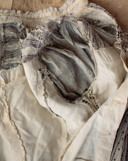 c. 1900s Cotton Wrapper Dress