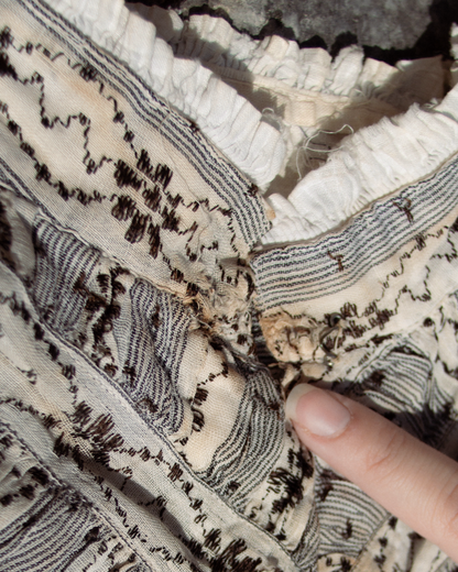 c. 1900s Cotton Wrapper Dress